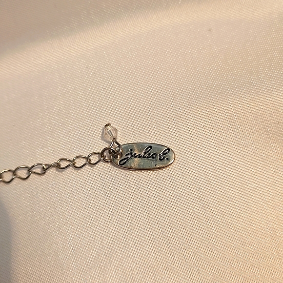 Vintage 80s Jules Long Necklace Lariet Style Red Beads & Smokey Quartz Crystals - Picture 14 of 16